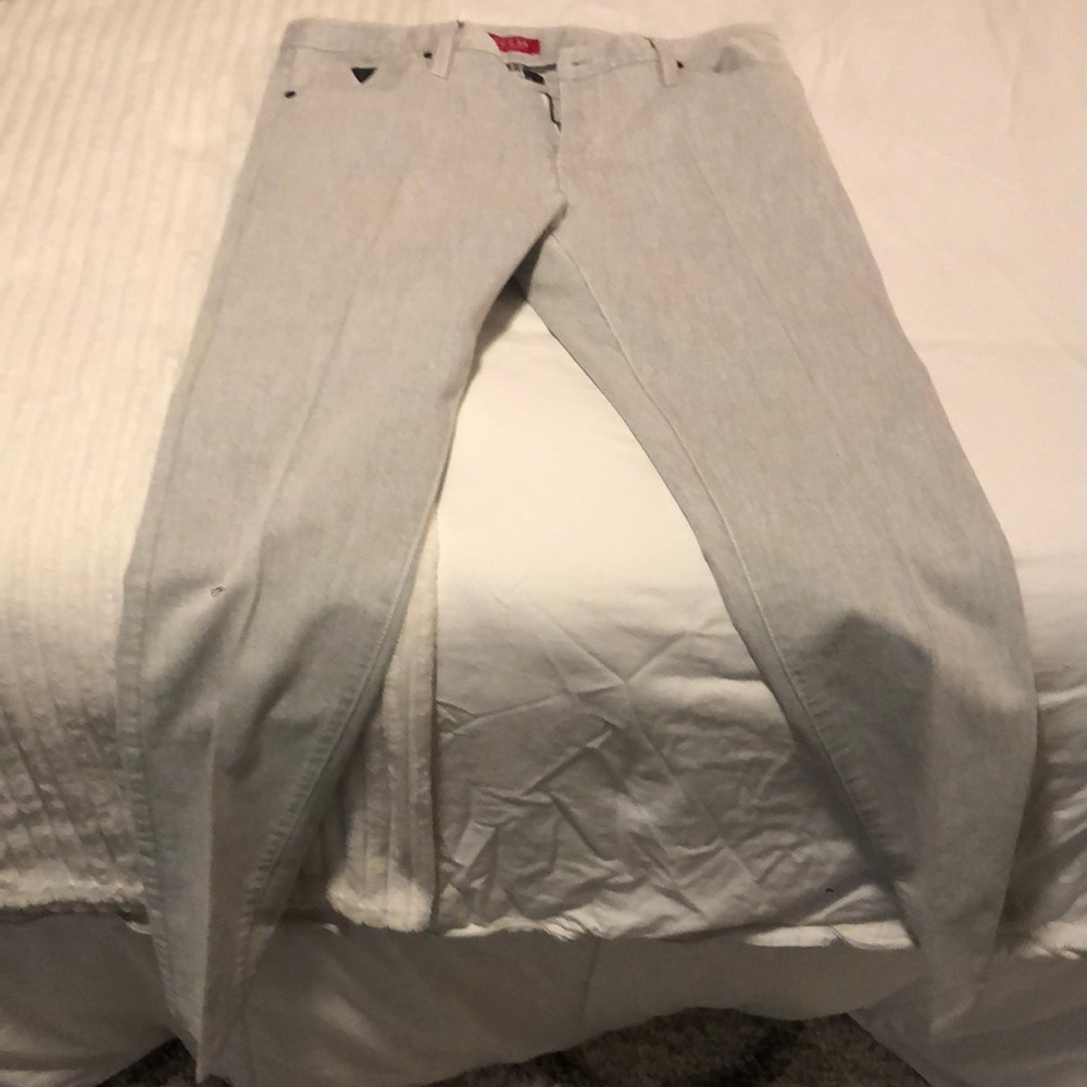 Guess mens jeans. Light grey size 33x30 slim fit. Excellent condition